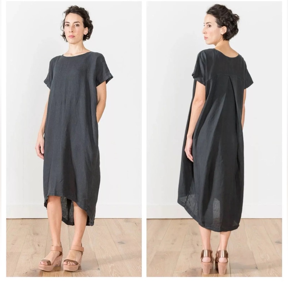 Black Crane Cocoon Dress XS